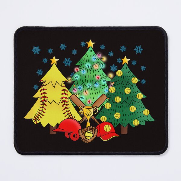 Item preview, Softball Christmas Trees designed and sold by Studio29shirts.