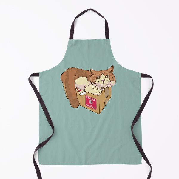 Item preview, Cute fragile cat in a box designed and sold by Craftsanity.