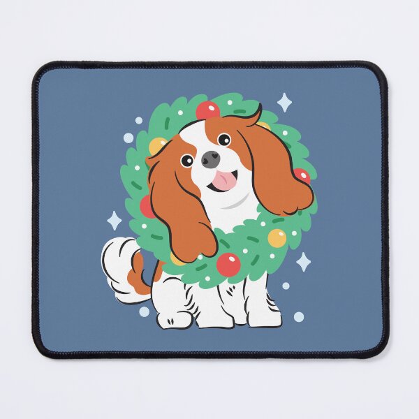Item preview, Merry Christmas! Blenheim Cavalier King Charles Spaniel  designed and sold by Lulupainting.