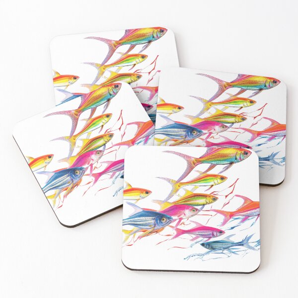 Item preview, Shoal of neon tetra fish  designed and sold by TheRightHonMP.