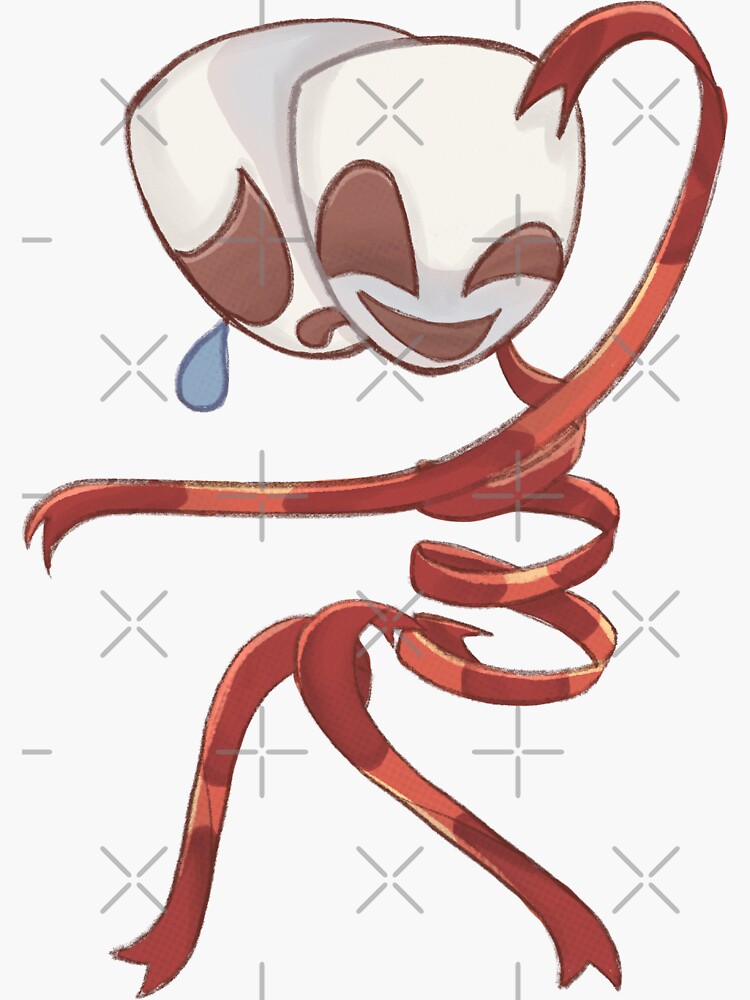 Pegatina con la obra «Gangle The amazing digital circus sticker» de