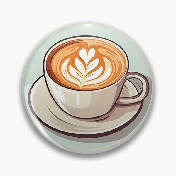 Item preview, Coffee Circle Sticker Style designed and sold by LDJBlank.