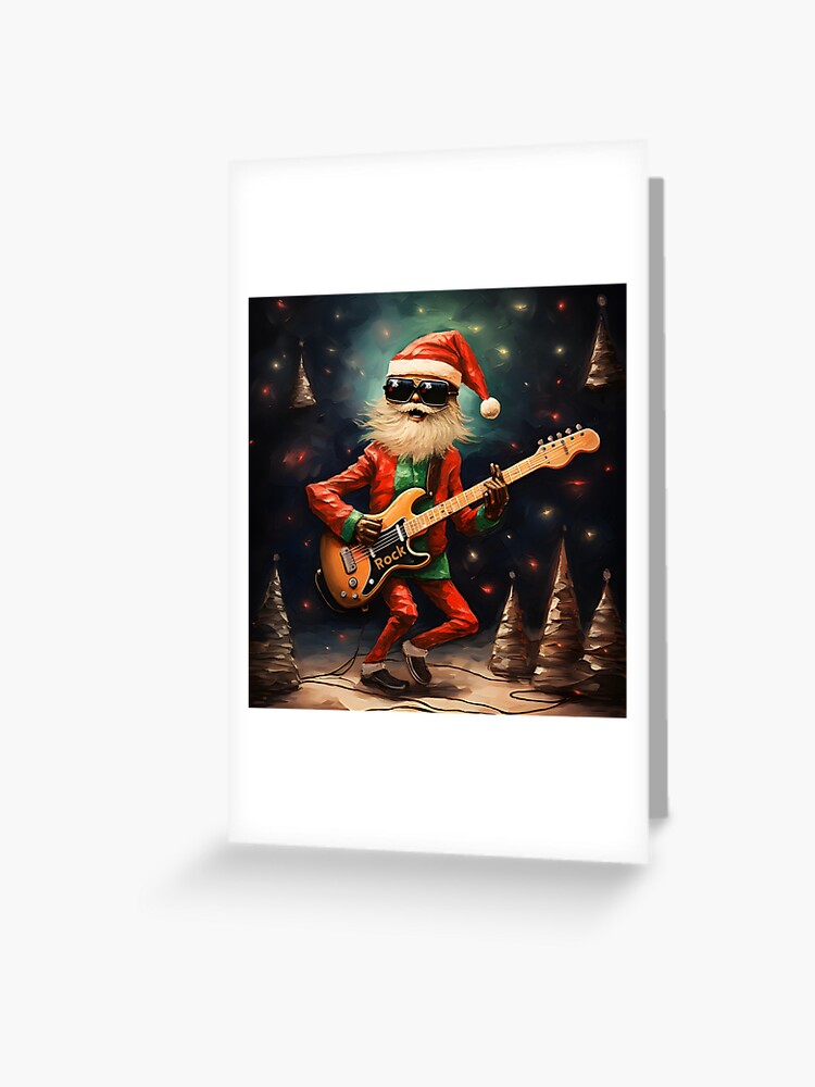 Rockin' Santa Claus | Greeting Card