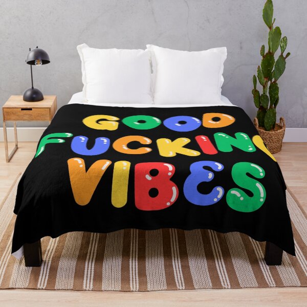 Item preview, Good Fucking Vibes | 90's Rainbow Fridge Magnet Bubble Letters designed and sold by KinkShoppe.