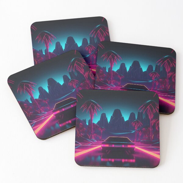 Item preview, Nightfall Neon: Journey of Electric Dreams designed and sold by Mullet Monkey.