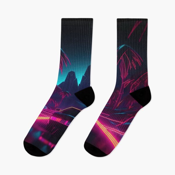 Item preview, Nightfall Neon: Journey of Electric Dreams designed and sold by Mullet Monkey.
