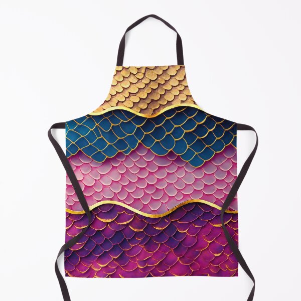 Item preview, Mermaid Fin Fish Scales, Dark Blue, Pink, Purple, Magenta, Gold designed and sold by Golden-Feathers.