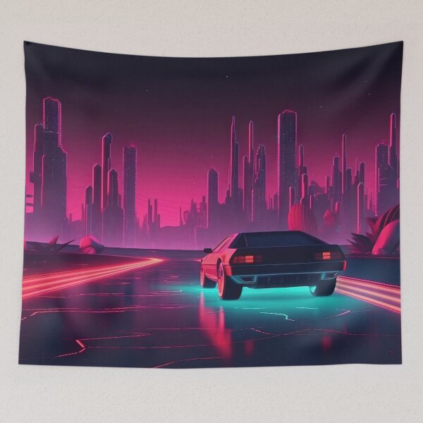 Item preview, Electric Horizon: Neon Nights Cruise designed and sold by Mullet Monkey.