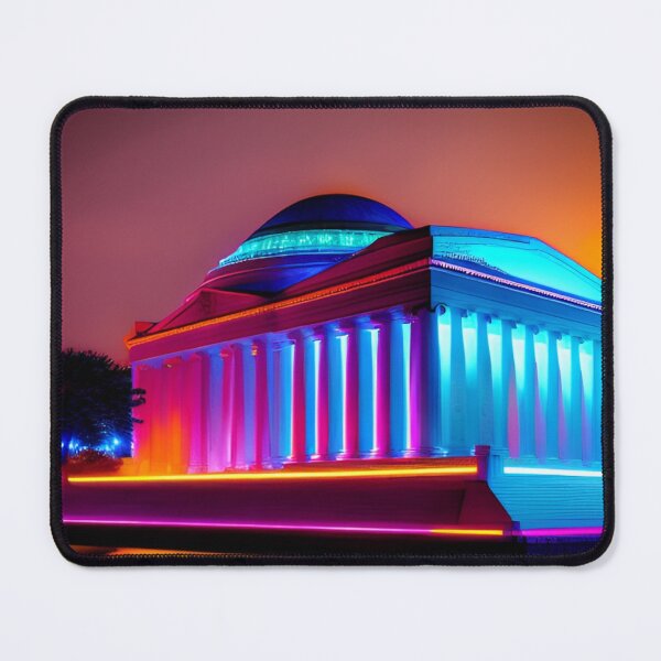 Item preview, Cyber Neon Jefferson Memorial designed and sold by GrumpyMrGrouper.