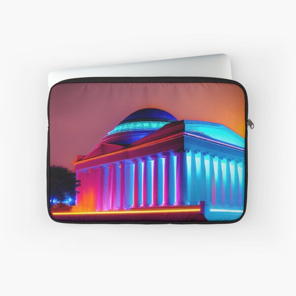 Item preview, Cyber Neon Jefferson Memorial designed and sold by GrumpyMrGrouper.