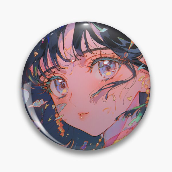 Item preview, Adorable Surreal Pastel Retro Anime Girl designed and sold by bubblegoth.