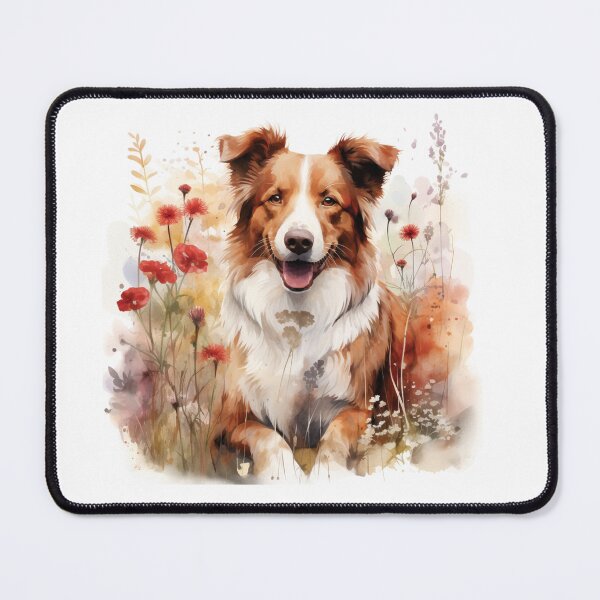 Item preview, Border Collie (ee-Red) Watercolor Artwork designed and sold by PhotoObjects.