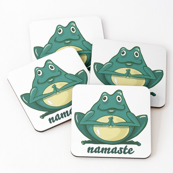 Item preview, Namaste Yoga Frog designed and sold by AttiPop.