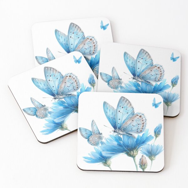 Item preview, HERMOSAS MARIPOSAS AZULES designed and sold by norachiang.