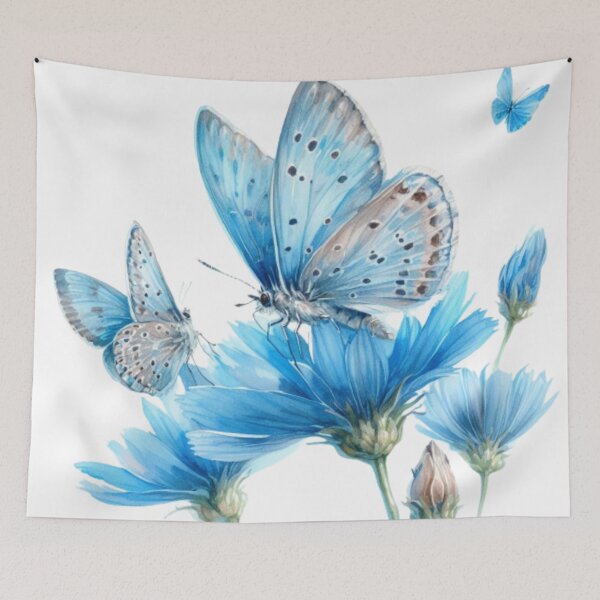 Item preview, HERMOSAS MARIPOSAS AZULES designed and sold by norachiang.