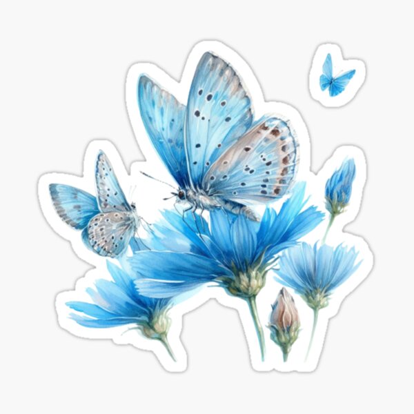 SEWACC 8 Sets Sticker Mariposas Decorativas para Fiesta Stickers for Walls  Wall Decor Sticker Maker Animal Scrapbooking Decals Child Japanese Paper