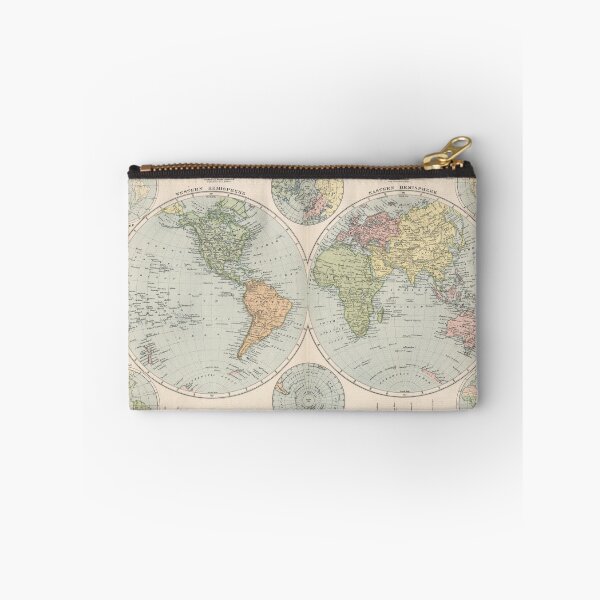 Item preview, Vintage Map of The World (1892) designed and sold by BravuraMedia.