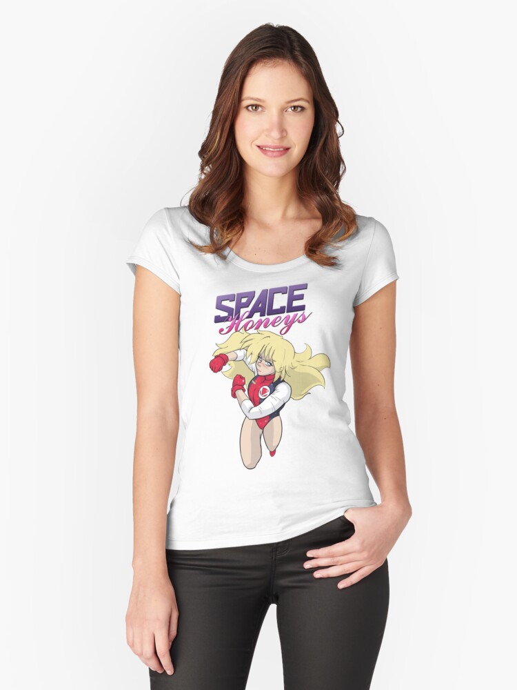 Thumbnail 1 of 3, Fitted Scoop T-Shirt, Space Honeys: Dasien Shirt designed and sold by Mister-Neil.
