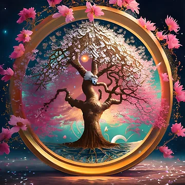 Artwork thumbnail, pink tree by InnovaDigital