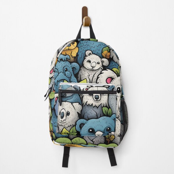 Item preview, Colorful Australian koala doodles designed and sold by cooeeman.