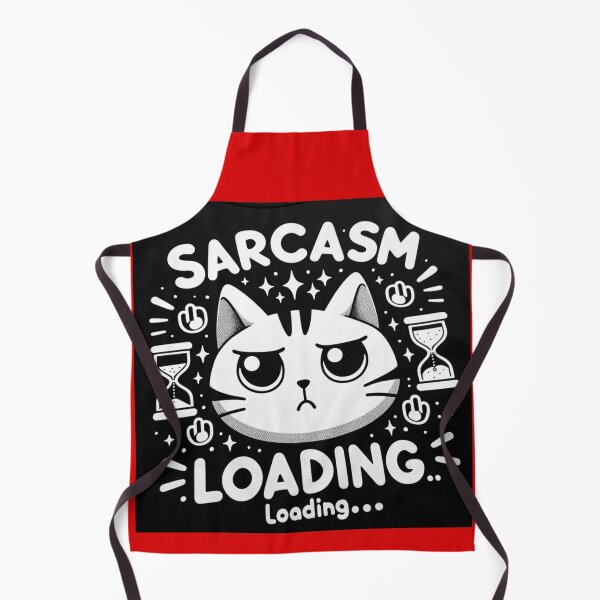 Item preview, Sarcasm Free Cat - Sarcasm Loading Red designed and sold by Parody-is-King.