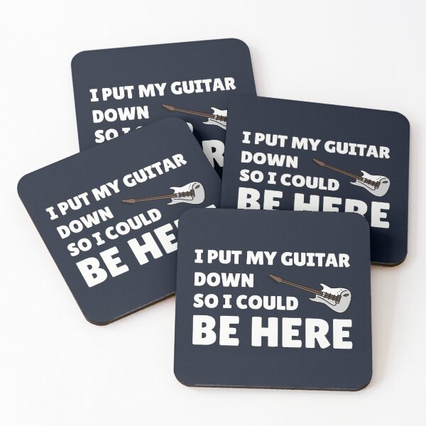 Item preview, I Put My Guitar Down So I Could Be Here designed and sold by guvnaguitars.