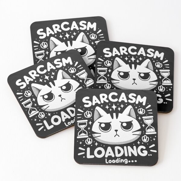 Item preview, Sarcasm Free Cat - Sarcasm Loading Red designed and sold by Parody-is-King.
