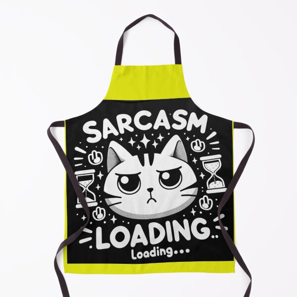 Item preview, Sarcasm Free Cat - Sarcasm Loading Canary Yellow designed and sold by Parody-is-King.