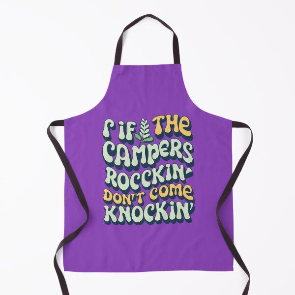 Item preview, If The Campers Rockin Don't Come Knockin Pink Funny Bumper Sticker designed and sold by InspireSticker.