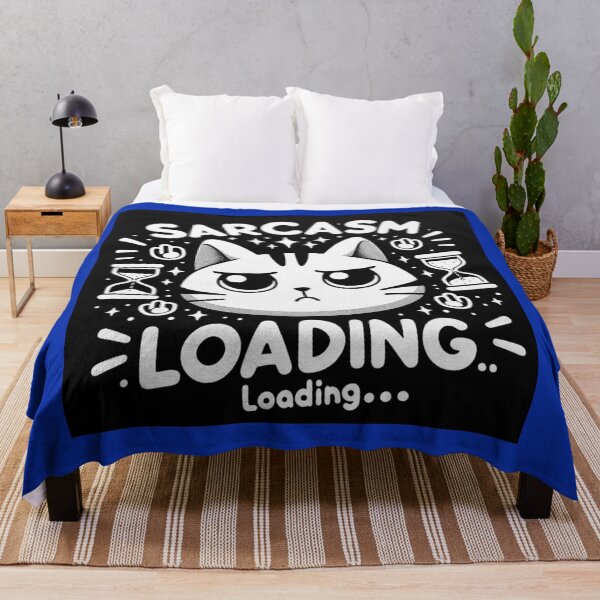 Item preview, Sarcasm Free Cat - Sarcasm Loading Lavendar designed and sold by Parody-is-King.