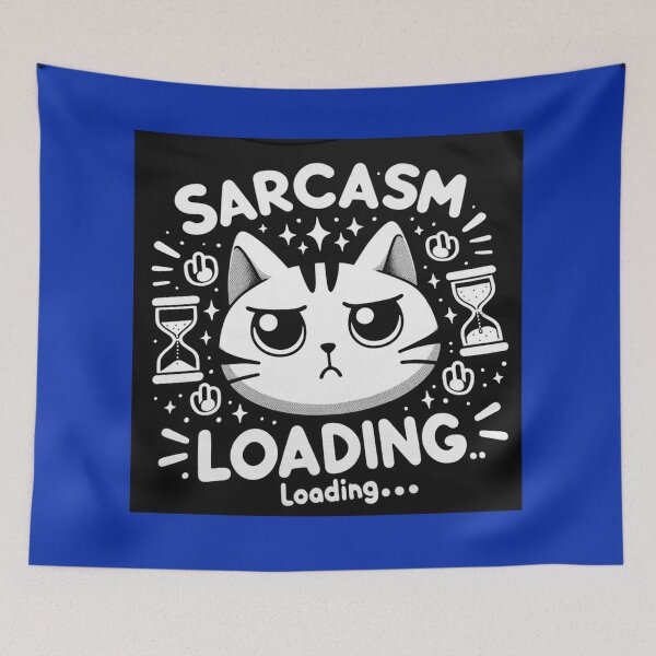 Item preview, Sarcasm Free Cat - Sarcasm Loading Lavendar designed and sold by Parody-is-King.
