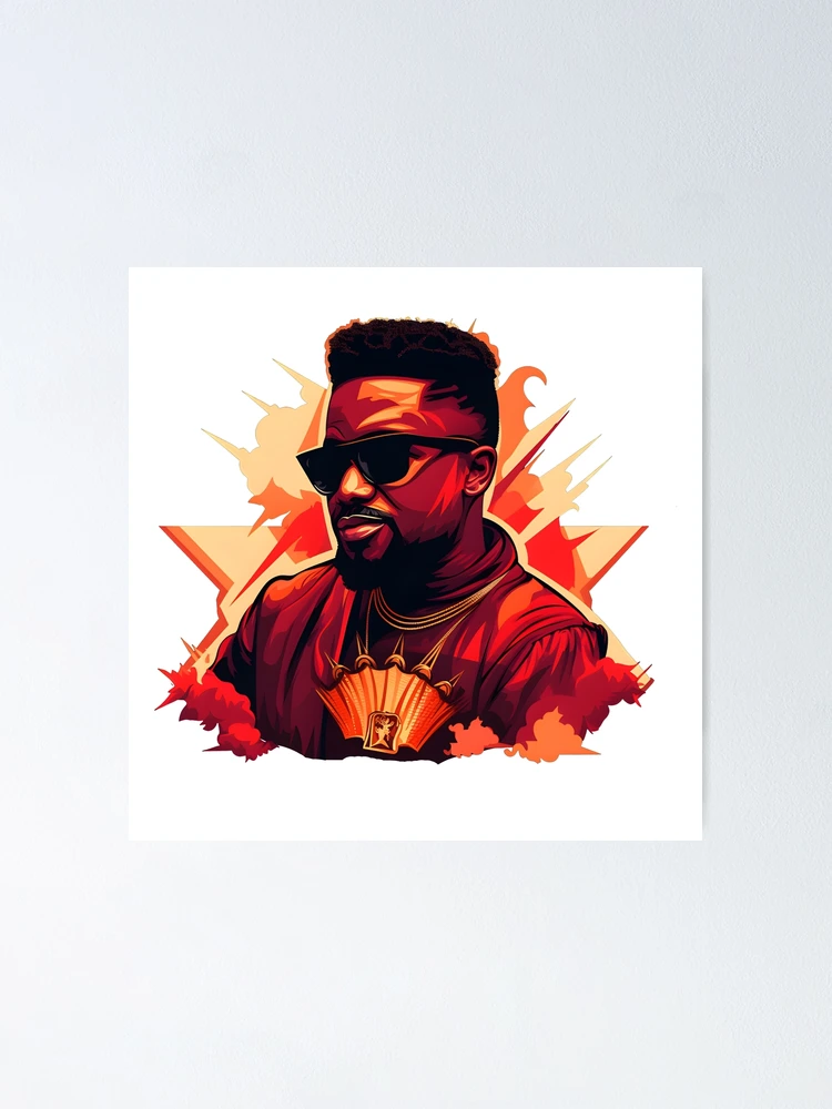 Thumbnail 1 of 3, Poster, Sarkodie Rapper designed and sold by Ragil-Studio.