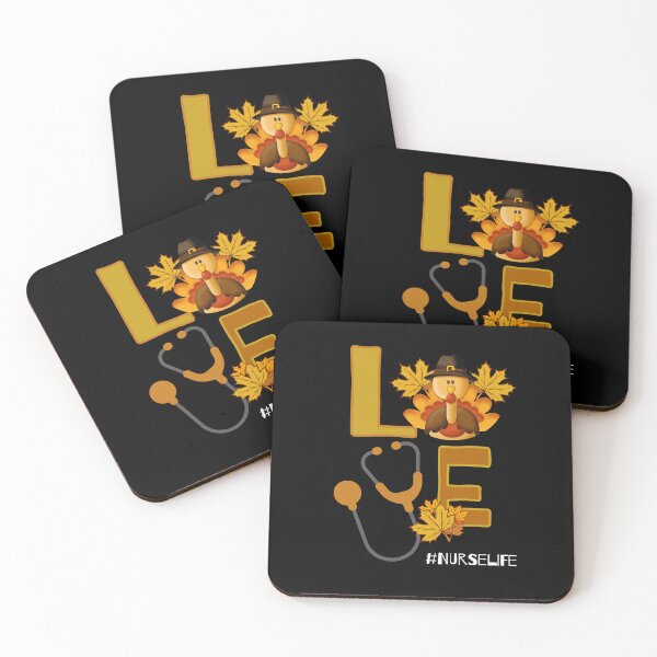 Item preview, Love Turkey Thanksgiving Nurse Life Fall Scrub  designed and sold by Zikozaki.