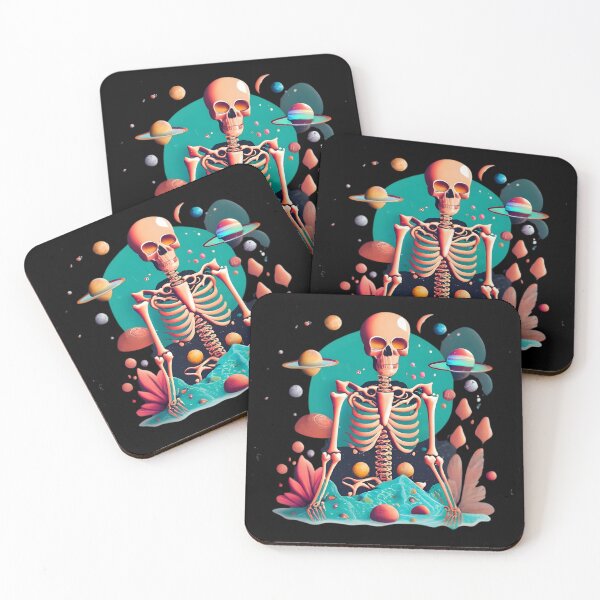 Item preview, Skeleton In Universe - Planets in Background designed and sold by JurenArt.