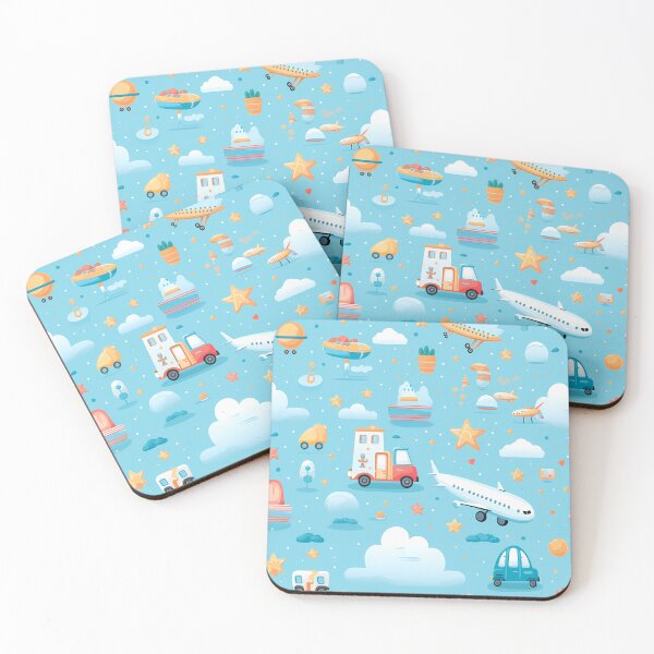 Item preview, Kawaii Travel Adventure : Cute airplanes, luggage, and landmarks in a seamless travel-themed design. #4 designed and sold by PSKStudio.