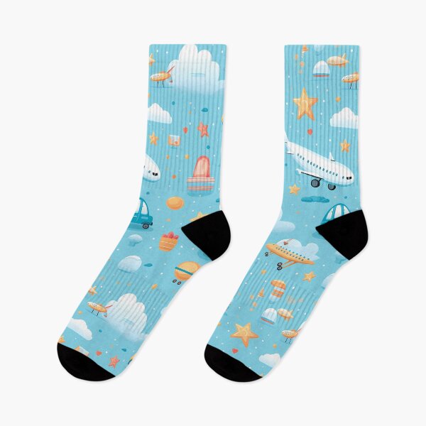 Item preview, Kawaii Travel Adventure : Cute airplanes, luggage, and landmarks in a seamless travel-themed design. #4 designed and sold by PSKStudio.