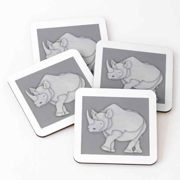 Item preview, Papercut Layered Rhino Art designed and sold by YTAHPodcast.