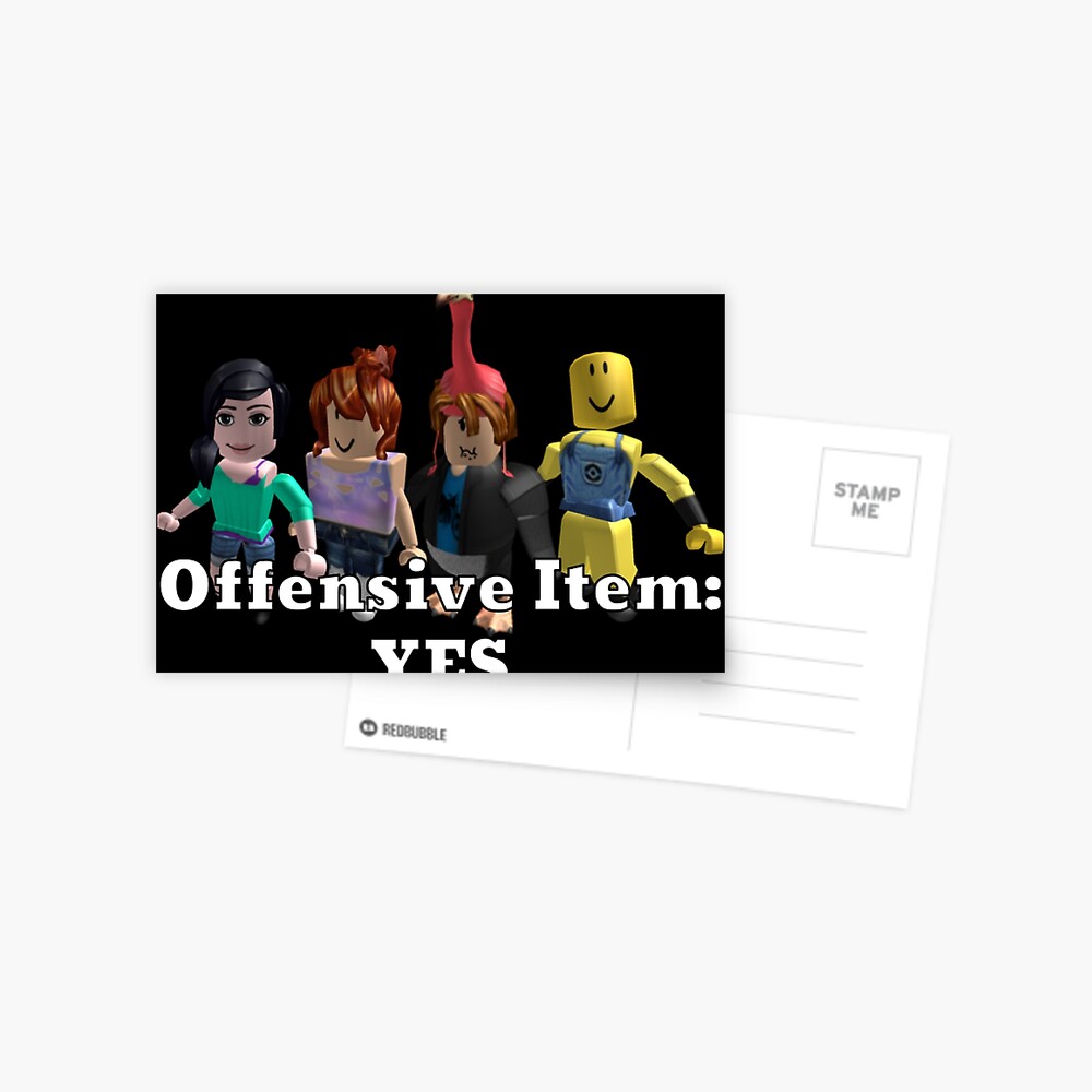 roblox offensive item yes