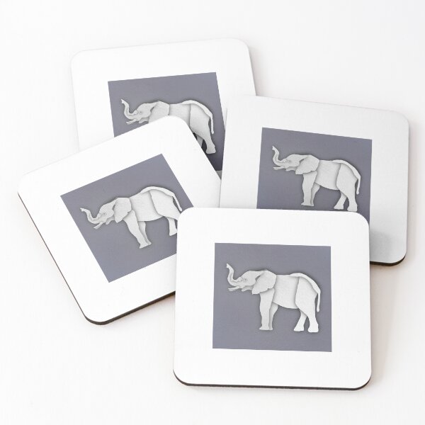 Item preview, Papercut Layered Elephant Art designed and sold by YTAHPodcast.