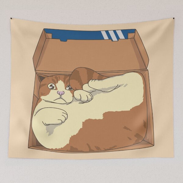 Item preview, Cute cat in a box designed and sold by Craftsanity.