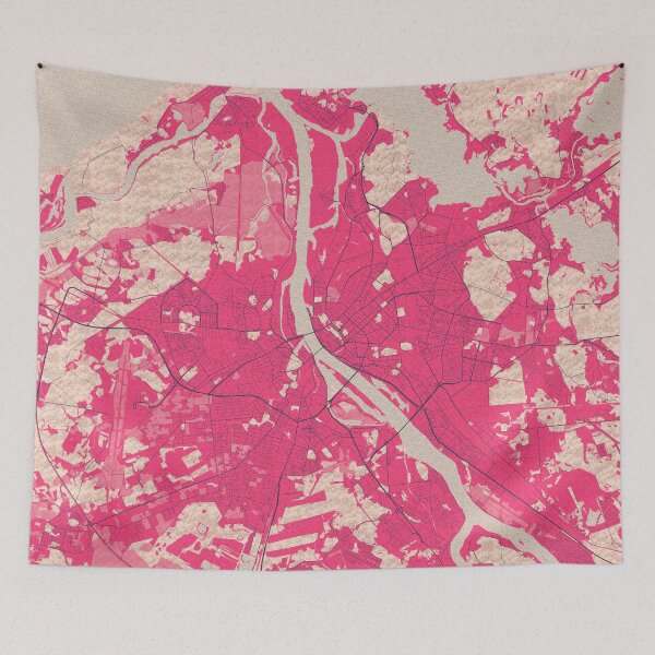 Item preview, Riga City Map of Latvia - Blossom designed and sold by deMAP.