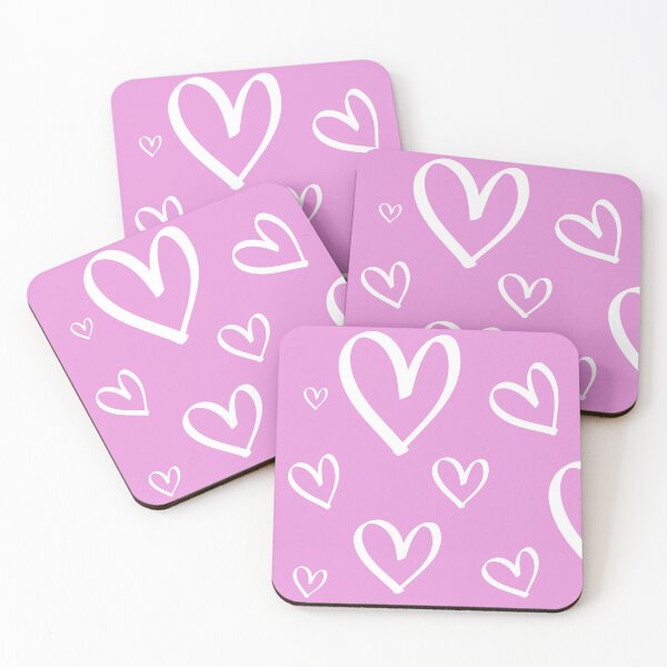 Item preview, Hearts on pink background designed and sold by Shami23art.