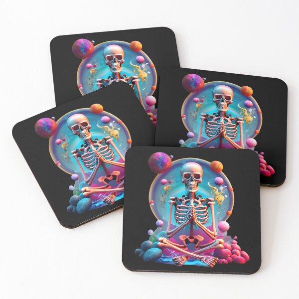 Item preview, Praying Glass Skeleton in The Universe designed and sold by JurenArt.
