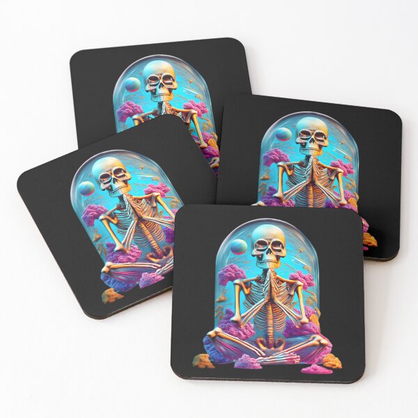 Item preview, Praying Glass Skeleton in The Universe designed and sold by JurenArt.