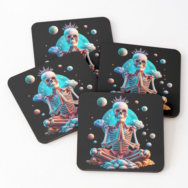 Item preview, Praying Glass Skeleton in The Universe With a Crown designed and sold by JurenArt.
