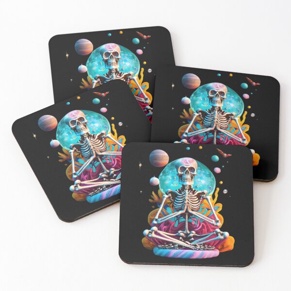 Item preview, Praying Glass Skeleton in The Universe designed and sold by JurenArt.