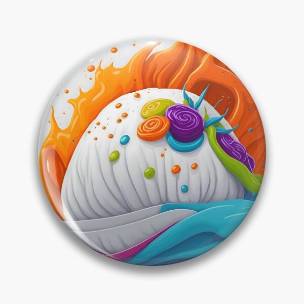 Item preview, "Vibrant Vector Art: Stuffed Steamed Bun Splashed with Colors on a Clean White Background" designed and sold by Best-Art-32.