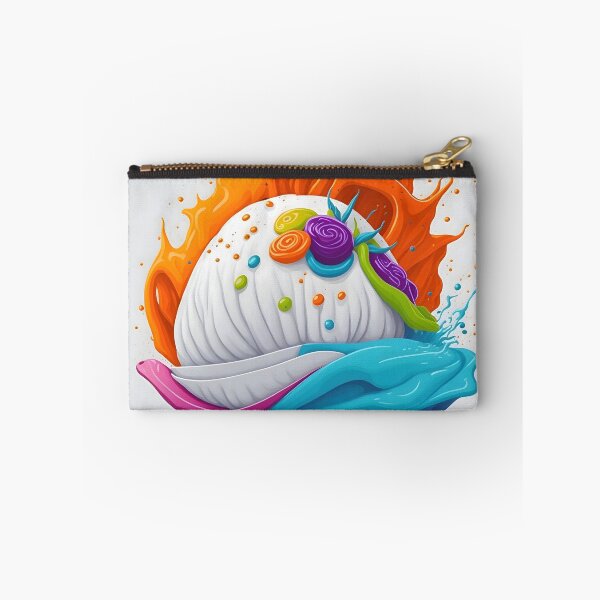 Item preview, "Vibrant Vector Art: Stuffed Steamed Bun Splashed with Colors on a Clean White Background" designed and sold by Best-Art-32.