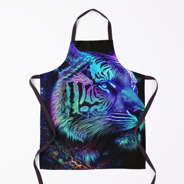 Item preview, Fluorescent Tiger - Neon Glow Animal Art designed and sold by PaintLabs.