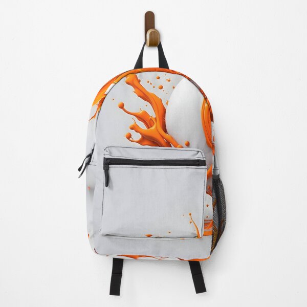 Item preview, "Vibrant Orange Vector Art: Splashing Colors on a Clean White Canvas" designed and sold by Best-Art-32.